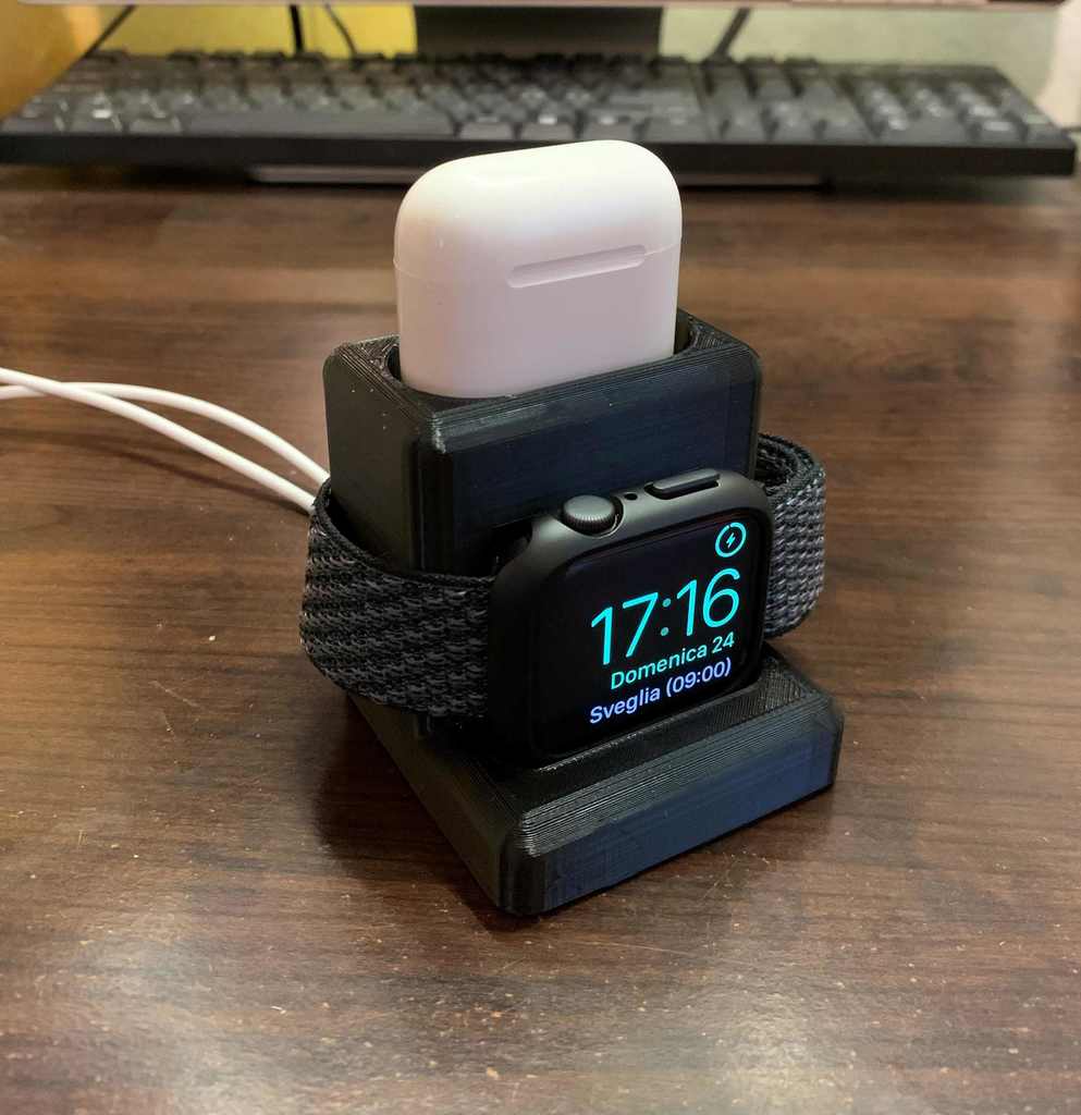 Latausteline Apple Watch SE/6:lle ja AirPods 1/2:lle