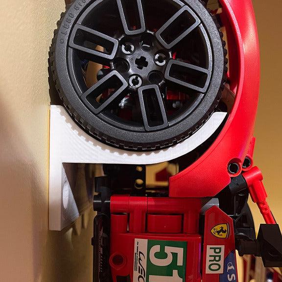 Seinäkiinnike Lego Porsche 911 RSR #42096 & Ferrari 488 GTE #42125 -malleille