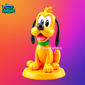 Pluto Chibi 3D -hahmo – Söpö Disney-keräilykohde