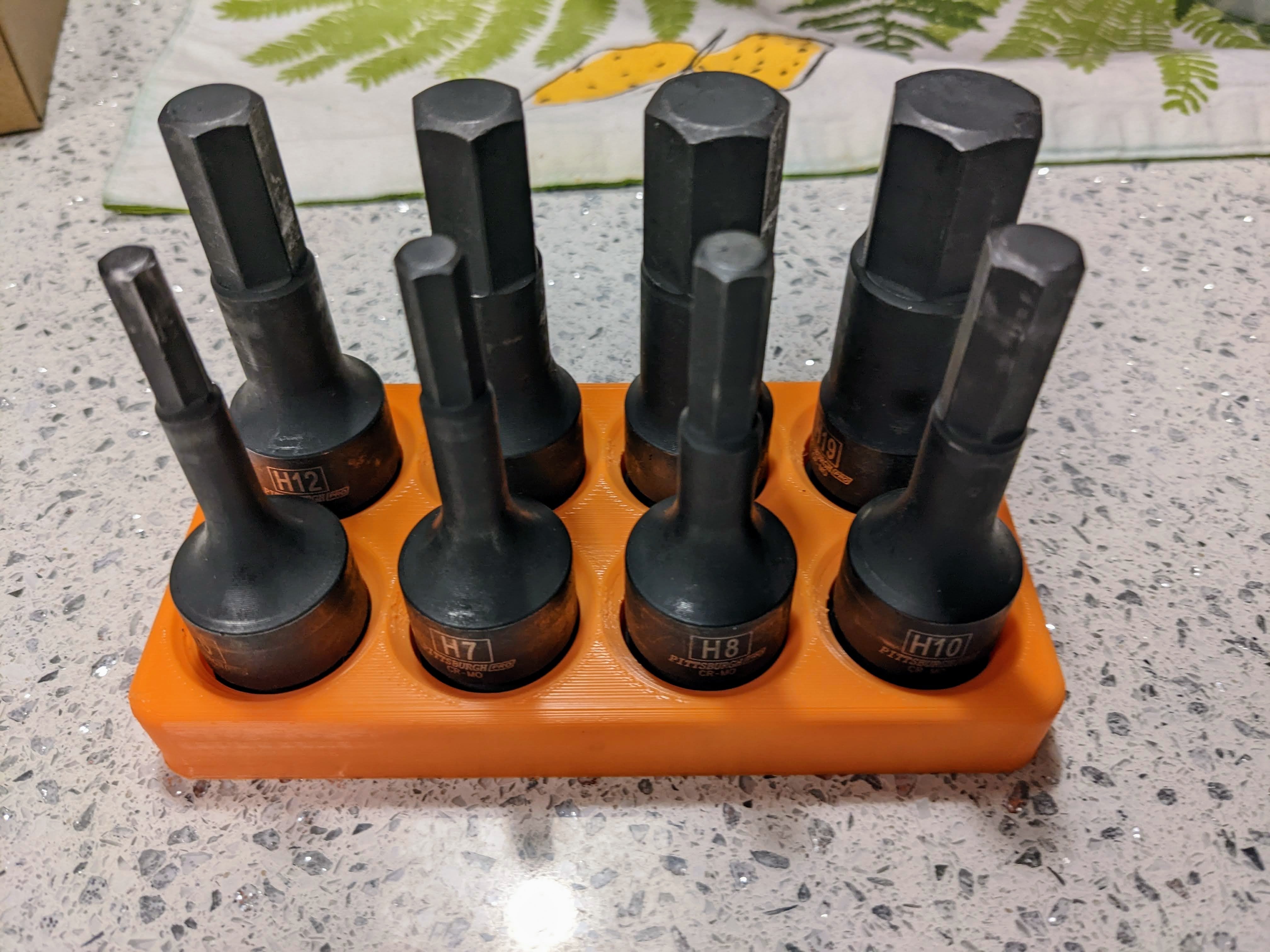 Pistorasiajärjestäjä Pittsburg Pro 1/2 tuuman metriseen Impact Hex -pistorasiasarjaan #67895