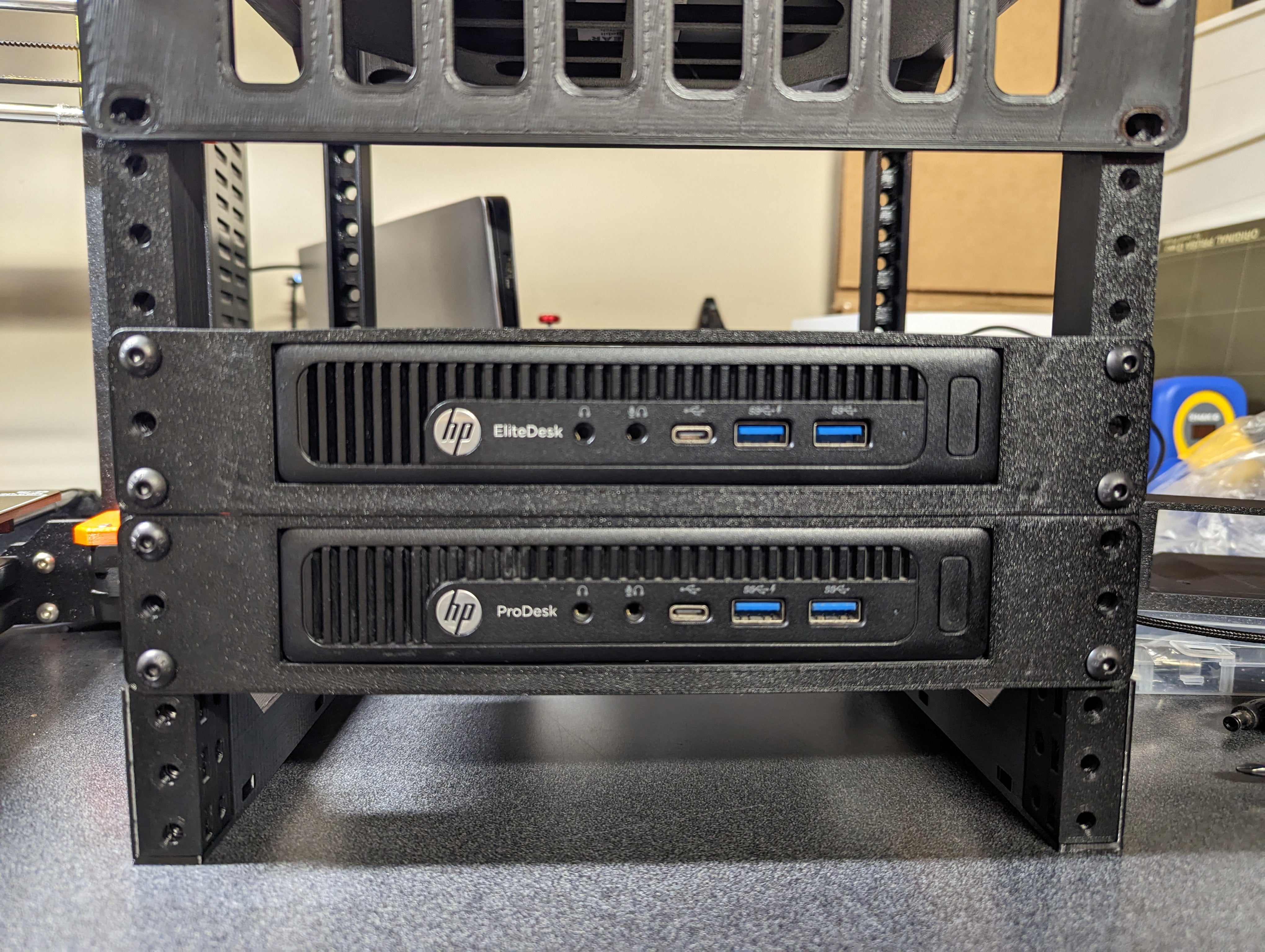 10' 1U Rack Mount HP EliteDesk/ProDesk Mini G2:lle