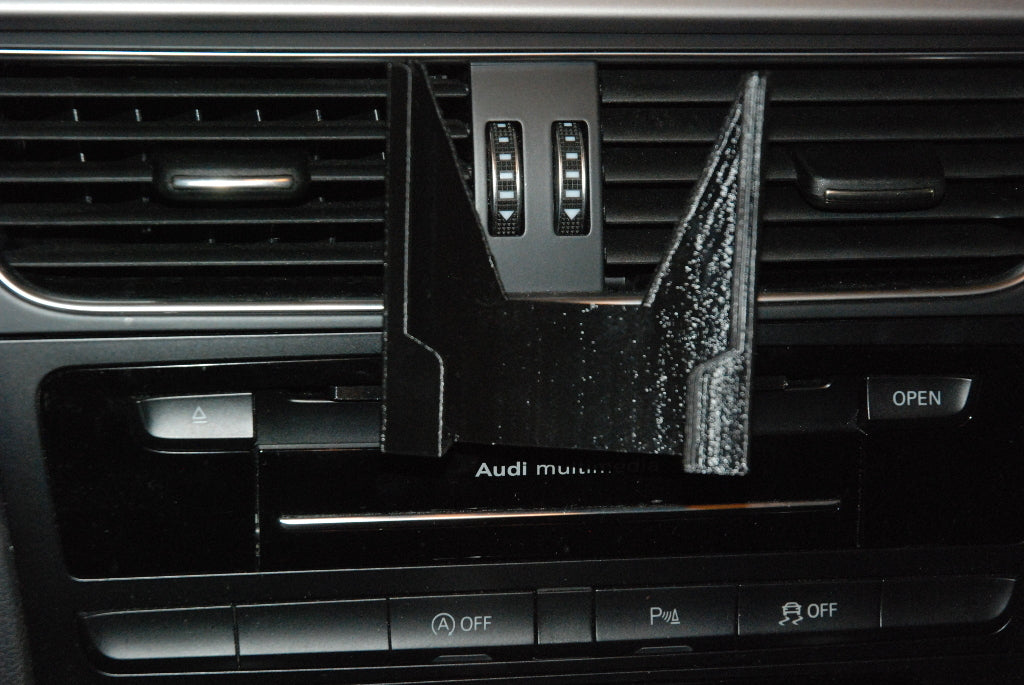Matkapuhelinteline autoon, käyttää CD-paikkaa, yhteensopiva Samsung Galaxy S6:n ja Audi A4:n kanssa