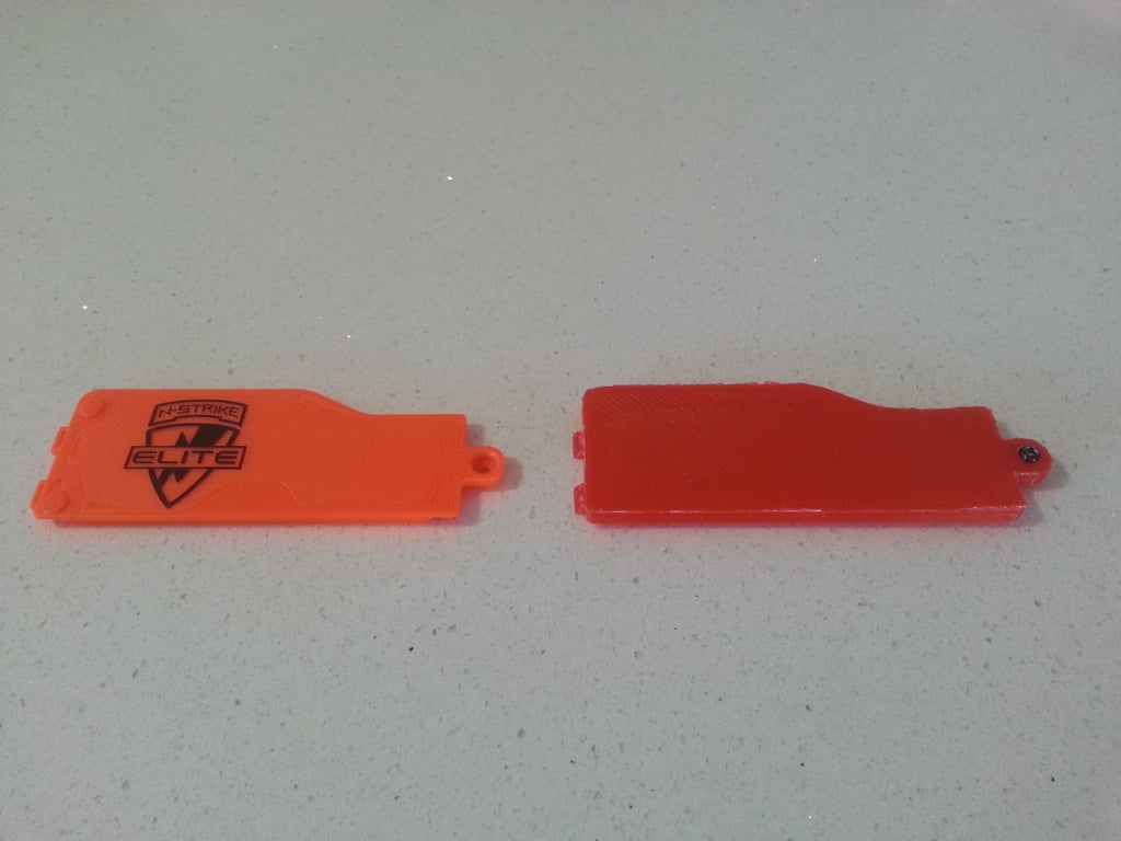 Nerf Stryfe 9V muunneltu akun kansi