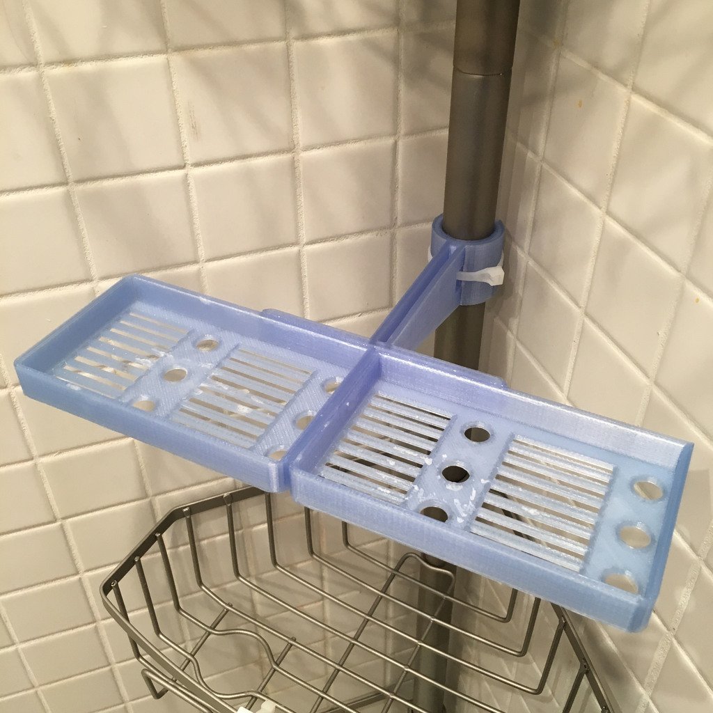 Kaksinkertainen saippualaatikko suihkukaadille