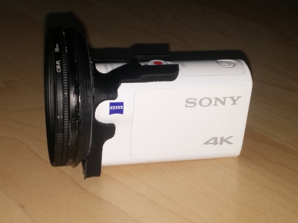 58 mm suodatinlinssin suojus Sony FDR 3000 -toimintakameralle