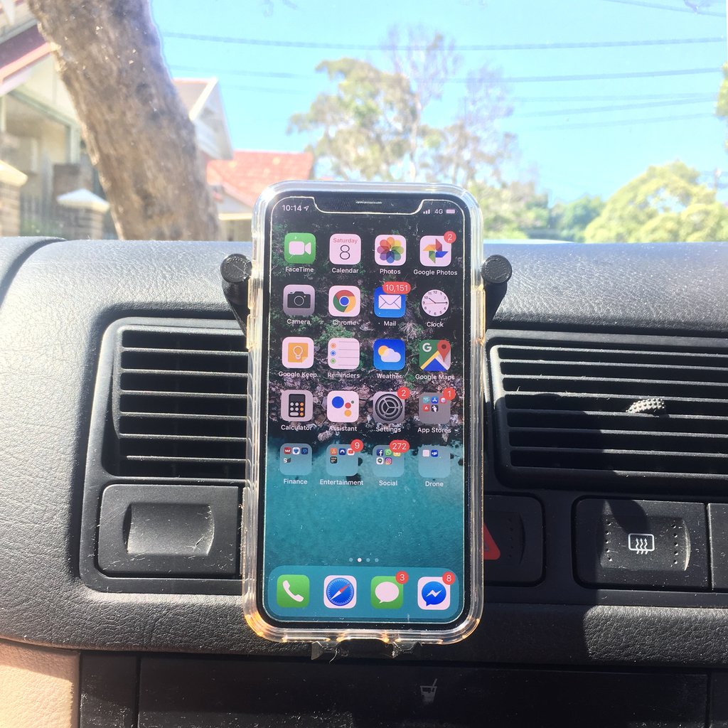 Universal Car Vent Gravity puhelimen ja tabletin pidike