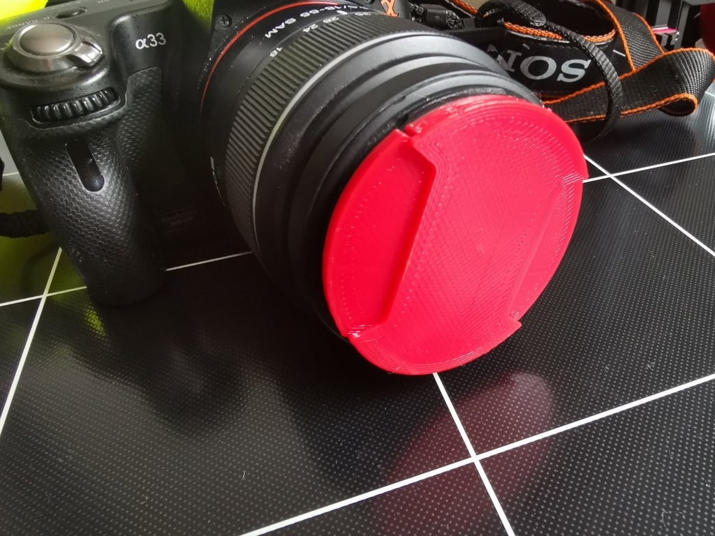 55 mm:n kameran linssin suojus ilman tukitoimintoja