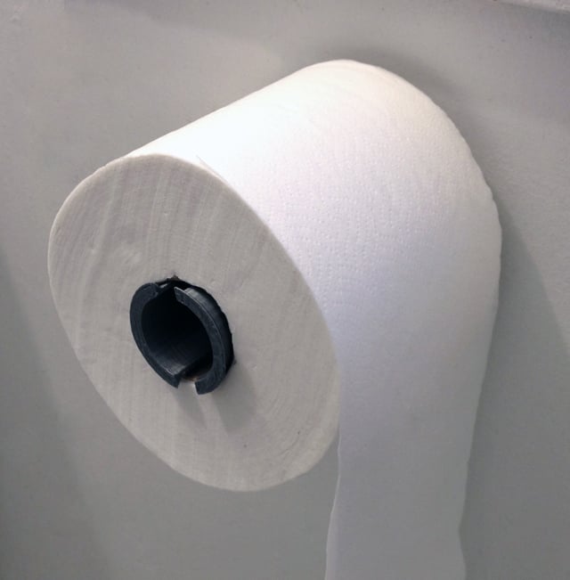 &quot;Voihan nenä!&quot; WC-paperiteline, jossa on parannettu tuki ja säädettävä halkaisija