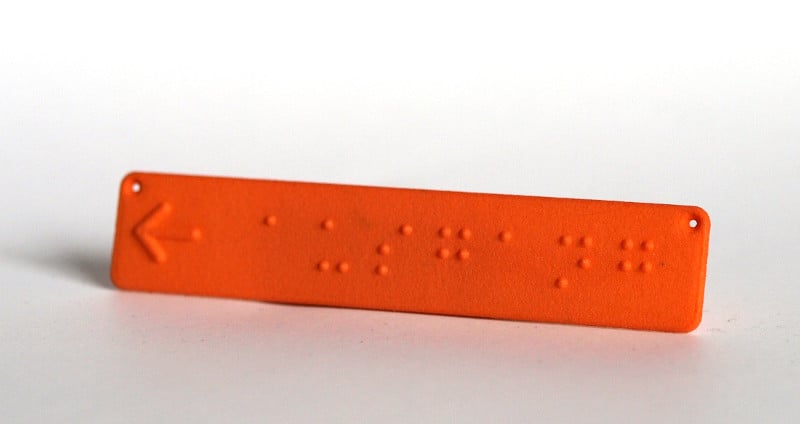 Braille Signage Online -työkalu