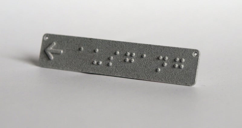 Braille Signage Online -työkalu