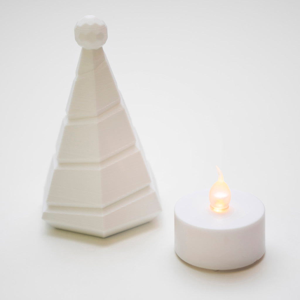 LED Tea Light puinen kynttilä jouluksi Faberdasherylta