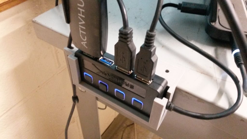 Pöytäteline Sabrent 4-porttiselle USB-keskittimelle