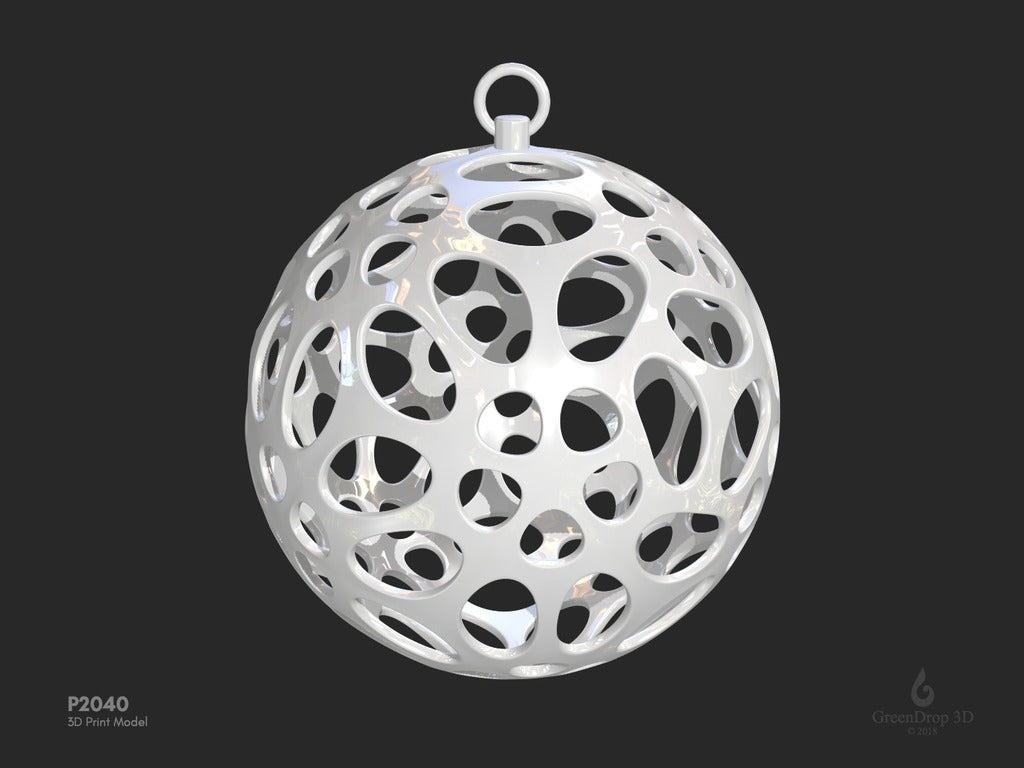 Joulupallot - P2040 3D-tulostukseen Greendrop3D:stä