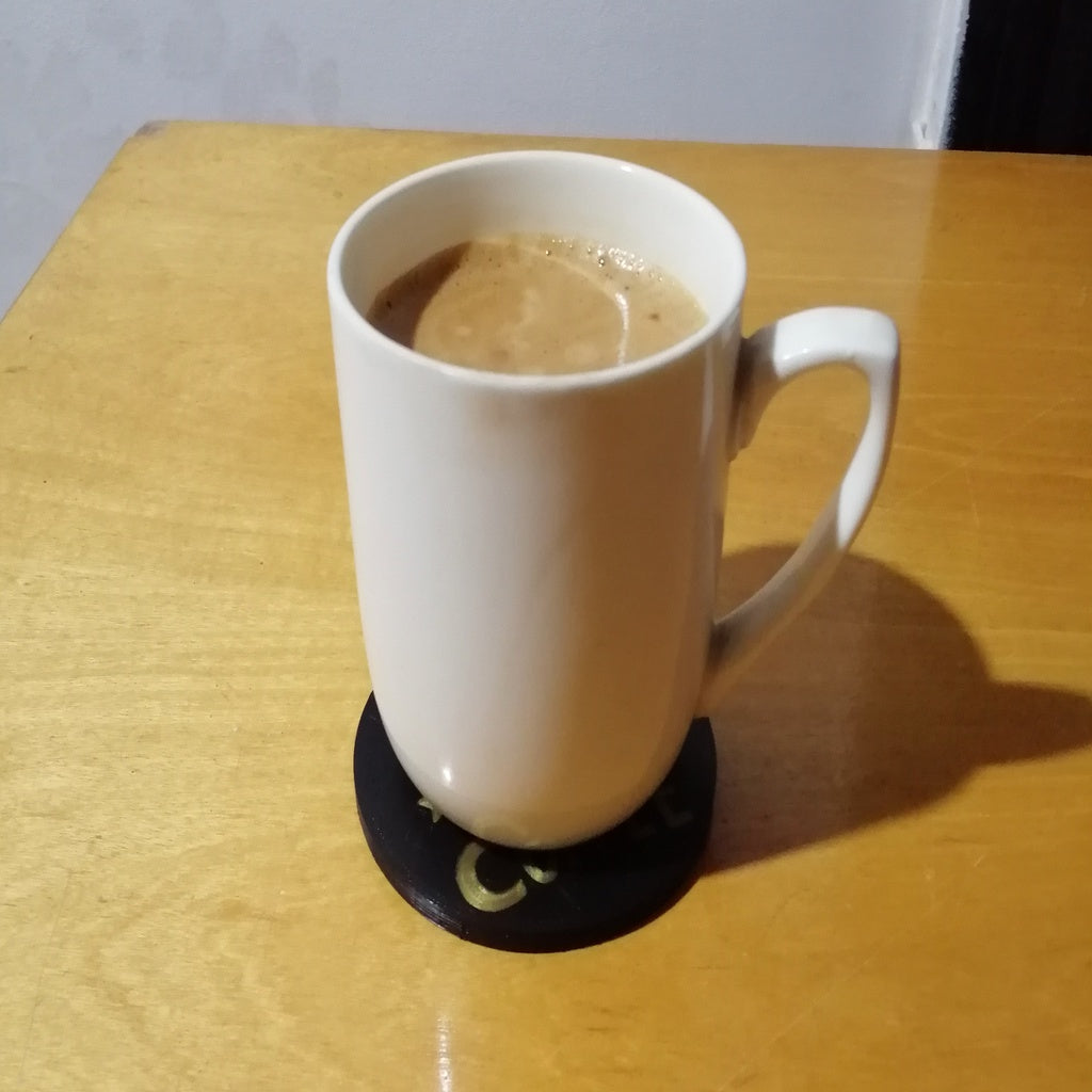 Kahvitarjotin Multipass-moniväripainatuksella &quot;Coffee Happiness&quot;