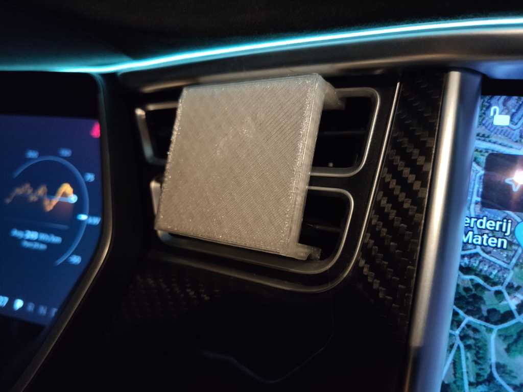 Puhelinpidike Tesla Model S -venttiiliohjaimelle