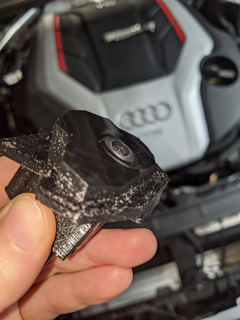 3D-tulostettava Audi B9 A5/S5 etukameran kiinnike RS-tyyliseen säleikköön.