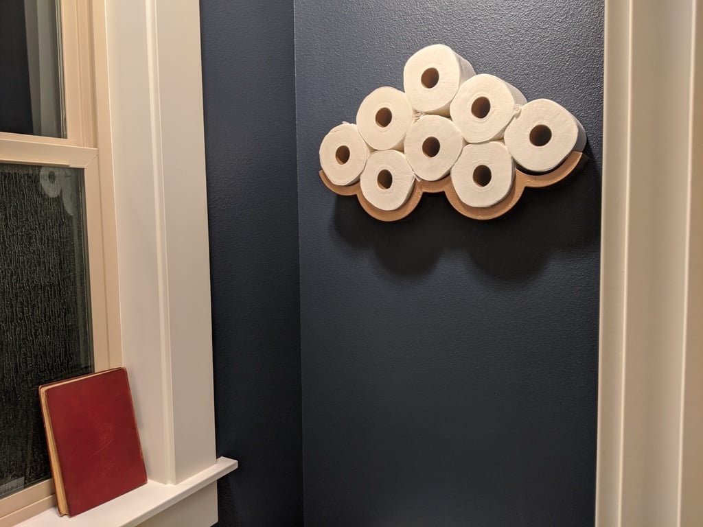 Pilven muotoinen wc-paperiteline