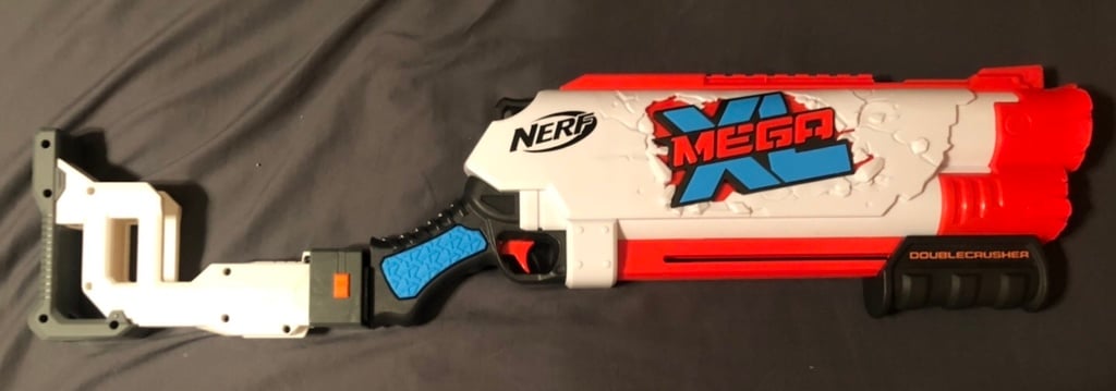 Nerf Mega XL Doublecrusherin vakiokiinnityspiste