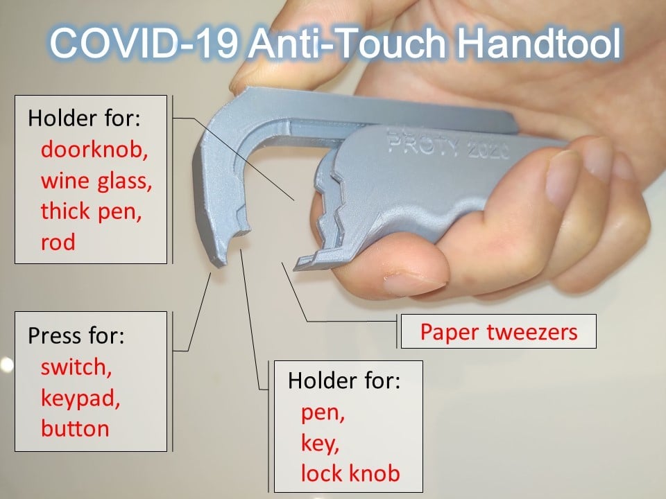 Monikäyttöinen COVID-19 No-Touch-työkalu