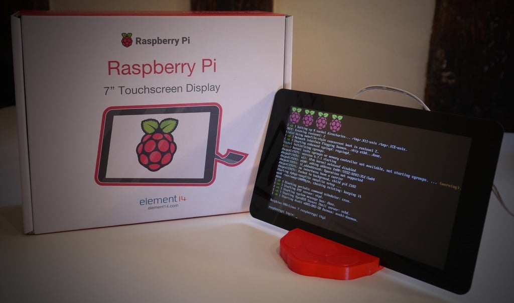Raspberry Pi -kosketusnäyttöteline 3D-tulostimelle