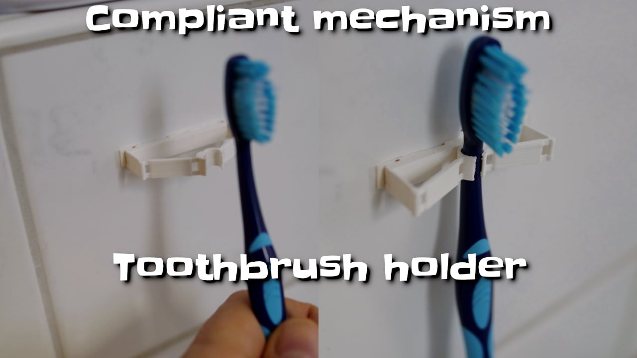 Yhteensopiva hammasharjan pidike joustavalla mekanismilla